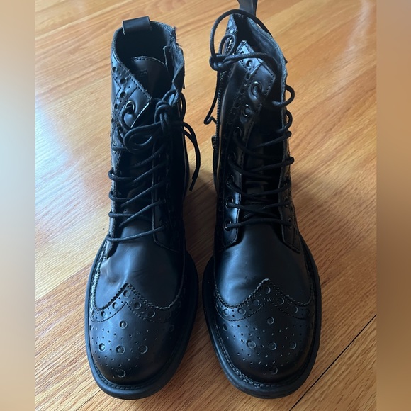 New DOLCE & GABBANA Siracusa Leather Boots Shoes Black Size 7/ UK6 main image 7